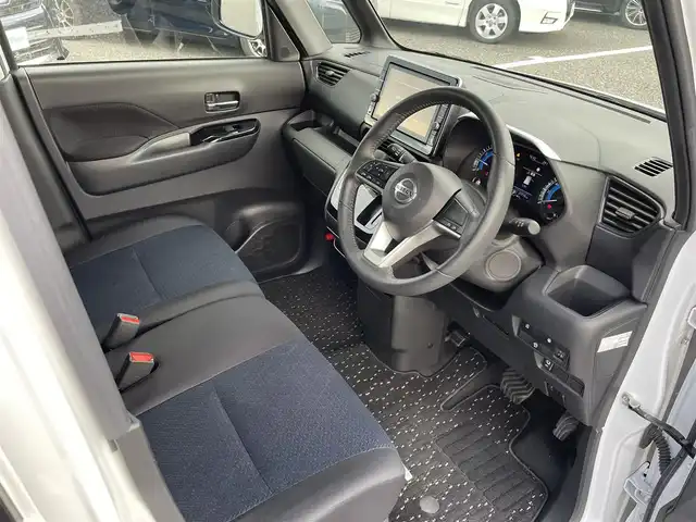 日産 ルークス ハイウェイスター Gターボ 島根県 2021(令3)年 2.8万km ホワイトパール 純正9インチSDナビゲーション(MM320D-L)/フルセグ BT DVD CD SD/エマージェンシーブレーキ/アラウンドビューモニター/純正前方ドライブレコーダー(DJ4-D)/片側パワースライドドア/左ハンズフリーオートスライドドア/D/N席シートヒーター/AUTOライト/LEDヘッドライト/オートマチックハイビーム/前後コーナーセンサー/後席サイドサンシェード/リアサーキュレーター/ISOFIX/純正15インチアルミホイール/純正ドアバイザー/電動格納ミラー/革巻きステアリング/ステアリングリモコン