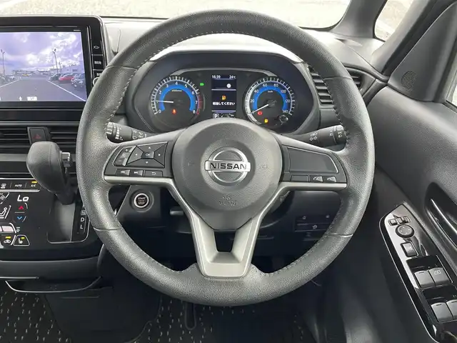 日産 ルークス ハイウェイスター Gターボ 島根県 2021(令3)年 2.8万km ホワイトパール 純正9インチSDナビゲーション(MM320D-L)/フルセグ BT DVD CD SD/エマージェンシーブレーキ/アラウンドビューモニター/純正前方ドライブレコーダー(DJ4-D)/片側パワースライドドア/左ハンズフリーオートスライドドア/D/N席シートヒーター/AUTOライト/LEDヘッドライト/オートマチックハイビーム/前後コーナーセンサー/後席サイドサンシェード/リアサーキュレーター/ISOFIX/純正15インチアルミホイール/純正ドアバイザー/電動格納ミラー/革巻きステアリング/ステアリングリモコン