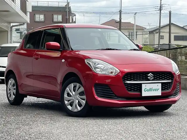 スズキ スイフト XG 千葉県 2022(令4)年 2.5万km バーニングレッドPM オーディオレス車両/ETC/D席シートヒーター/プッシュスタート/ハロゲンライト/オートライト/ヘッドライトレベライザー/横滑り防止装置/電格ミラー/純正フロアマット/純正ホイールキャップ