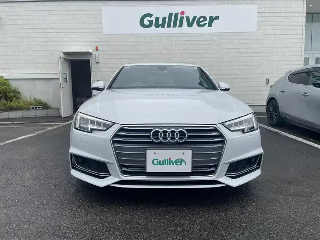 アウディ Ａ４ 2.0TFSIスポーツ S ライン PKG 神奈川県 2019(平31)年 5.2万km グレイシアホワイトメタリック メーカーオプション/アシスタンスパッケージ/・アウディプレセンスリア/・アウディサイドアシスト/・パークアシスト/・サラウンドビューカメラ/・リアサイドエアバック/バーチャルコックピット/マトリクスLEDライト//純正ナビ/・Bluetoothオーディオ/・DVD再生/・フルセグTV/ハーフレザーシート/・前席パワーシート/・前席シートヒーター/運転支援機能/・アダプティブクルーズコントロール/・アウディプレセンス/・アクティブレーンアシスト/ビルトイン２．０ETC/スマートキーX2/新車時手帳、取説