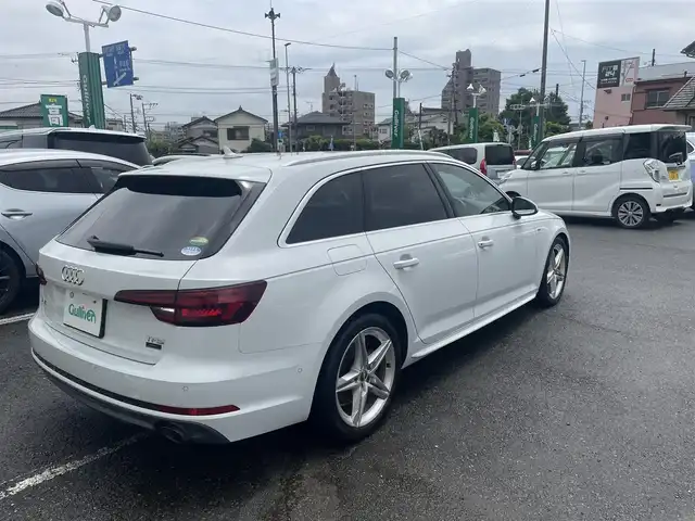 アウディ Ａ４ 2.0TFSIスポーツ S ライン PKG 神奈川県 2019(平31)年 5.2万km グレイシアホワイトメタリック メーカーオプション/アシスタンスパッケージ/・アウディプレセンスリア/・アウディサイドアシスト/・パークアシスト/・サラウンドビューカメラ/・リアサイドエアバック/バーチャルコックピット/マトリクスLEDライト//純正ナビ/・Bluetoothオーディオ/・DVD再生/・フルセグTV/ハーフレザーシート/・前席パワーシート/・前席シートヒーター/運転支援機能/・アダプティブクルーズコントロール/・アウディプレセンス/・アクティブレーンアシスト/ビルトイン２．０ETC/スマートキーX2/新車時手帳、取説
