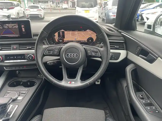アウディ Ａ４ 2.0TFSIスポーツ S ライン PKG 神奈川県 2019(平31)年 5.2万km グレイシアホワイトメタリック メーカーオプション/アシスタンスパッケージ/・アウディプレセンスリア/・アウディサイドアシスト/・パークアシスト/・サラウンドビューカメラ/・リアサイドエアバック/バーチャルコックピット/マトリクスLEDライト//純正ナビ/・Bluetoothオーディオ/・DVD再生/・フルセグTV/ハーフレザーシート/・前席パワーシート/・前席シートヒーター/運転支援機能/・アダプティブクルーズコントロール/・アウディプレセンス/・アクティブレーンアシスト/ビルトイン２．０ETC/スマートキーX2/新車時手帳、取説