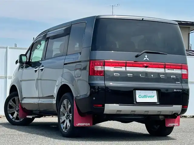 三菱 デリカＤ：５ ジャスパー 岩手県 2018(平30)年 5.4万km アイガーグレーM/ダイヤモンドブラックマイカ 4WD/社外メモリナビ/　　CD/DVD/BT/フルセグTV/バックカメラ/クルーズコントロール/両側パワースライドドア/HIDオートライト/フォグランプ/合皮ハーフレザーシート/パワーシート/シートヒーター/純正18インチアルミホイール/コーナーセンサー/パドルシフト/スマートキー/ビルトインETC