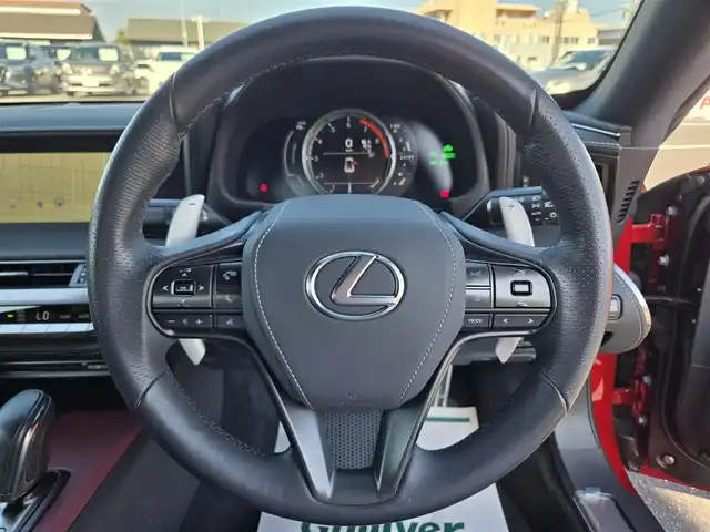 レクサス ＬＣ 500h Lパッケージ 鹿児島県 2018(平30)年 2.5万km ラディアントレッドコントラストレイヤリング レクサスセーフティシステムプラス/レーダークルーズコントロール　/ガラスパノラマルーフ　/純正ＯＰ前方ドライブレコーダー　/純正ＳＤナビ　/Ｂｌｕｅｔｏｏｔｈオーディオ　　/バックカメラ　/Ｄ＋Ｎ席パワーシート　/Ｄ＋Ｎ席シートヒーター/D+N席シートベンチレーション/ステアリングヒーター/前後コーナーセンサー/ビルトインETC2.0/純正アルミホイール(20インチ)/横滑り防止装置/レーンキープアシスト/エアバック(W+サイド)/カーテンエアバッグ/プッシュスタート/スマートキー