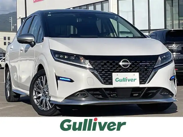 日産 ノート オーテック FOUR 道南・函館 2021(令3)年 4.5万km ピュアホワイトパール / スーパーブラック 2トーン ・純正ナビ/・フルセグＴＶ/・全周囲カメラ/・ドライブレコーダー/・クルーズコントロール/・レーンキープアシスト/・衝突被害軽減ブレーキ/・コーナーセンサー/・シートヒーター/・オートハイビーム/・ＥＴＣ/・ワンオーナー