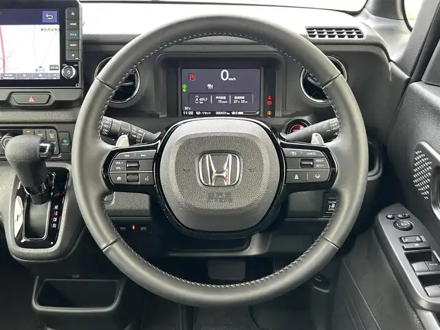 ホンダ Ｎ ＢＯＸ カスタム ターボ 群馬県 2024(令6)年 0.1万km クリスタルブラックパール ワンオーナー/ターボエンジン/純正9インチGathersナビ（LXU-242NBi）/CD/DVD/FM/AM/フルセグTV/Bluetoothオーディオ/SD/AppleCarPlay/AndroidAuto/両側パワースライドドア/クルーズコントロール/レーンキープアシスト/前席シートヒーター/バックカメラ/純正前後ドラレコ（DRH-229ND）/LEDヘッドライト/電動格納ウインカーミラー/電子パーキング/オートブレーキホールド/純正15インチアルミホイール/純正フロアマット/純正ビルトインETC/Type-C 充電端子/シートバックテーブル/アイドリングストップ/TVキャンセラー/プッシュスタート/スマートキー/寒冷地仕様/保証書/取扱説明書/スペアキー1本