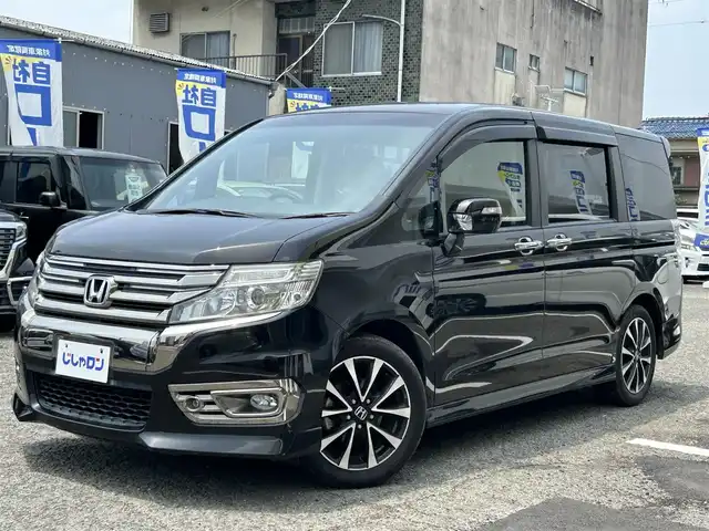 ホンダ ステップワゴン スパーダ Z クールスピリット 京都府 2014(平26)年 10.5万km プレミアムスパークルブラックパール (株)IDOMが運営する【じしゃロン伏見店】の自社ローン専用車両になりますこちらは現金またはオートローンご利用時の価格です。自社ローンご希望の方は別途その旨お申付け下さい