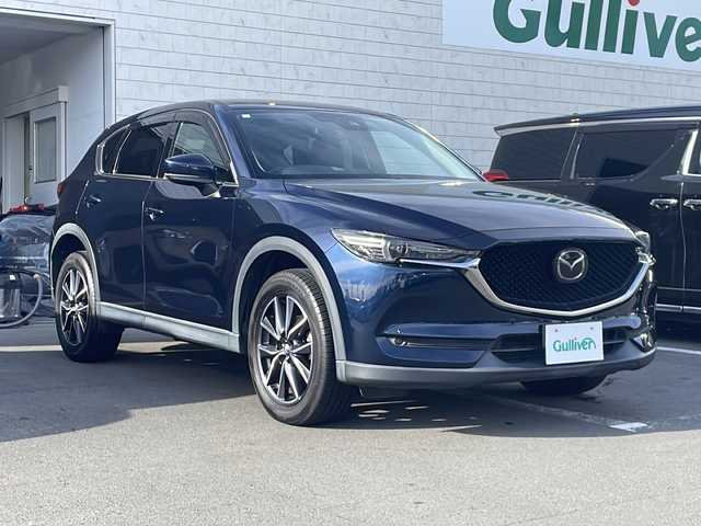 マツダ ＣＸ－５ XD Lパッケージ 静岡県 2017(平29)年 6.4万km ディープクリスタルブルーマイカ 純正ナビ/地デジTV/純正CD/DVD/Bluetooth/バックカメラ/衝突軽減ブレーキ/レーダークルーズコントロール/パワーバックドア/シートヒーター/ステアリングヒーター/純正19インチAW/LEDヘッドライト/オートライト/ETC
