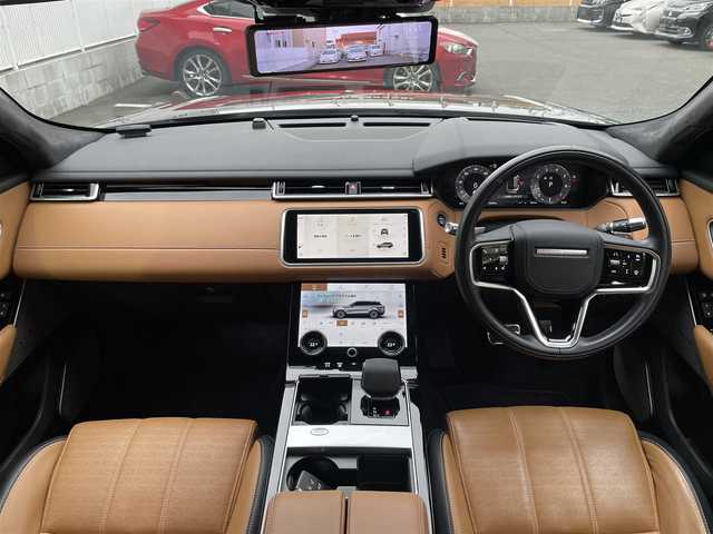 ランドローバー レンジローバーヴェラール Rダイナミック HSE 250PS 栃木県 2022(令4)年 3.5万km 黒 ワンオーナー/サンルーフ/純正ナビ（BT/AppleCarPlay/Android Auto)/MERIDIANプレミアムサウンド/前席マッサージ機能/デジタルインナーミラー/ヘッドアップディスプレイ/前席メモリーシート/茶皮シート/前席メモリーシート/シートヒーター/エアーシート/全方位モニター（バック・サイド・フロント）/ドライブレコーダー（前後）/LEDヘッドライト/レーダークルーズコントロール/ブラインドスポットモニター/ステアリングヒーター/エマージェンシーブレーキ/純正20inAW/スマートキー/スペアキー１/メーカー保証書/取扱説明書