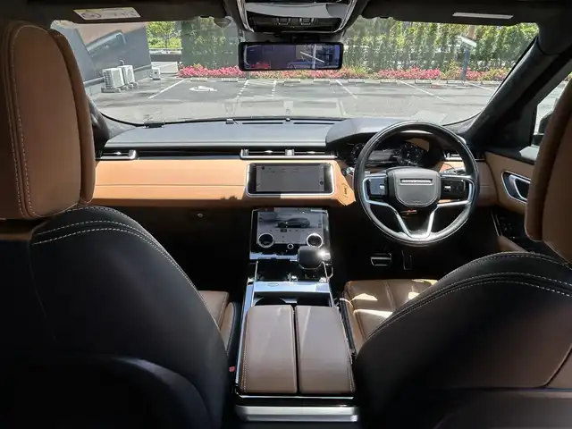 ランドローバー レンジローバーヴェラール オーリックエディション 福島県 2022(令4)年 3.5万km 黒 ワンオーナー/サンルーフ/純正ナビ（BT/AppleCarPlay/Android Auto)/MERIDIANプレミアムサウンド/前席マッサージ機能/デジタルインナーミラー/ヘッドアップディスプレイ/前席メモリーシート/茶皮シート/前席メモリーシート/シートヒーター/エアーシート/全方位モニター（バック・サイド・フロント）/ドライブレコーダー（前後）/LEDヘッドライト/レーダークルーズコントロール/ブラインドスポットモニター/ステアリングヒーター/エマージェンシーブレーキ/純正20inAW/スマートキー/スペアキー１/メーカー保証書/取扱説明書
