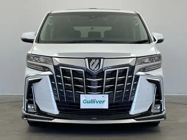 トヨタ アルファード S Cパッケージ 新潟県 2020(令2)年 2万km ホワイトパールクリスタルシャイン 禁煙車/純正メモリナビ/（BT/FM/AM/フルセグTV）/バックカメラ/ステアリングスイッチ/ステアリングヒーター/レザーシート/パワーシート/シートヒーター/エアシート/シートメモリー/オットマン/フリップダウンモニター/デジタルインナーミラー/純正三眼LEDオートヘッドライト/ツインムーンルーフ/ブラインドスポットモニター/前後ドライブレコーダー/モデリスタフルエアロ/シーケンシャルウィンカー/サンシェード/電格ミラー/ドアバイザー/ETC/取扱説明書/保証書/整備記録簿