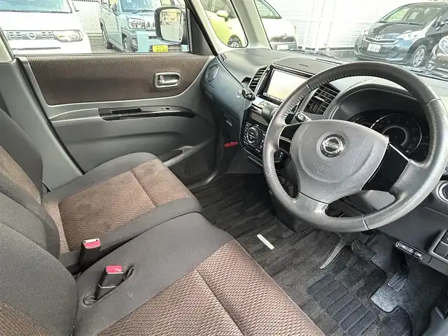 日産 ルークス ハイウェイスター ターボ LTD 神奈川県 2011(平23)年 4.8万km ブルーイッシュブラック 純正ナビ&フルセグTV/CD/SD/DVD/BT/前後ドライブレコーダー/両側パワースライドドア/ETC/盗難防止装置/フォグランプ/オートライト/スマートキー/プッシュスタート/Wエアバック/ABS/フロアマット/保証書/取扱説明書