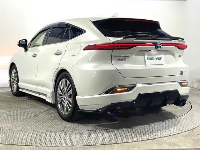 トヨタ ハリアー ハイブリッド Z レザーパッケージ 大阪府 2020(令2)年 3.9万km ホワイトパールクリスタルシャイン トムスエアロ　パノラミックビューモニター　ＪＢＬプレミアムサウンド　全方位　デジタルインナーミラー　シートヒーター　パワーシート　衝突軽減　レーンアシスト　レーダークルーズ　パワーバックドア　ＡＣ１００Ｖ