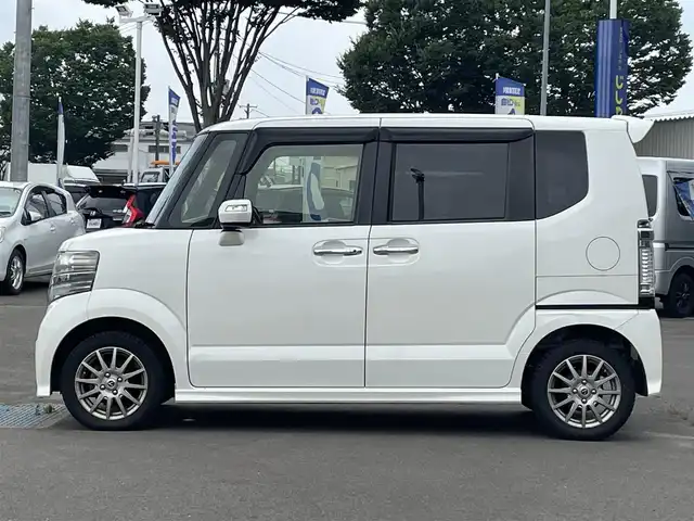 ホンダ Ｎ ＢＯＸ カスタム G SSパッケージ 宮城県 2015(平27)年 12.6万km プレミアムホワイトパール (株)IDOMが運営する【じしゃロン仙台店】の自社ローン専用車両になりますこちらは現金またはオートローンご利用時の価格です。自社ローンご希望の方は別途その旨お申付け下さい/純正ナビ/両側パワースライドドア/ETC/バックカメラ/スマートキー/プッシュスタート/ドアバイザー/ドアミラーウインカー