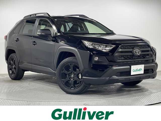 トヨタ ＲＡＶ４ アドベンチャー オフロードPKGⅡ 広島県 2024(令6)年 0.6万km アティチュードブラックマイカ 禁煙車/純正10.5型ディスプレイオーディオ/バックカメラ/デジタルインナーミラー/温／冷シート/パワーシート/ブラインドスポットモニター/ステアリングヒーター/レーダークルーズコントロール/ステアリングヒーター/電動パーキングブレーキ/ＥＴＣ/ドラレコ/ＬＥＤヘッドライト/ダウンヒルアシスト/衝突被害軽減/オートマトックハイビーム/レーンキープアシスト/踏み間違い防止/純正18インチアルミホイール(225/60/R18)/エアバッグ(運転席/助手席/サイド/カーテン)