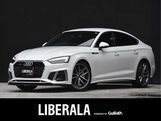 アウディ Ａ５ SB 40TDIクワトロ Sライン 和歌山県 2021(令3)年 4万km 白 S5用純正19AW /addフロントリップ /CarPlay /ACC /サイドアシスト /レーンアシスト /オートテールゲート /ワイヤレス充電 /ナビ /360度カメラ /TV /MAXWINデジタルミラー /アンビエントライト /LEDライト /ETC/取扱説明書/保証書/スペアキー