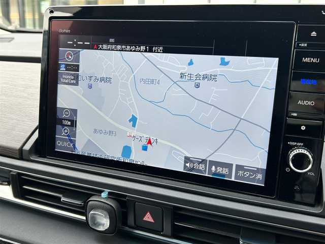 ホンダ オデッセイ ハイブリッド e:HEVアブソルート EX 大阪府 2022(令4)年 2.6万km プレミアムスパークルブラックパール 純正９インチナビ/　フルセグTV/CD/DVD/Bluetooth/USB/100V電源/全方位モニター/衝突軽減ブレーキ/横滑り防止装置/コーナーセンサー/ＢＳＭ/前席シートヒーター/両側パワースライドドア/レーダークルーズコントロール/レーンキープアシスト/電動リアゲート/前席パワーシート/オットマン/純正18インチアルミホイール/プッシュスタート/スマートキー/ＥＴＣ/ＬＥＤ