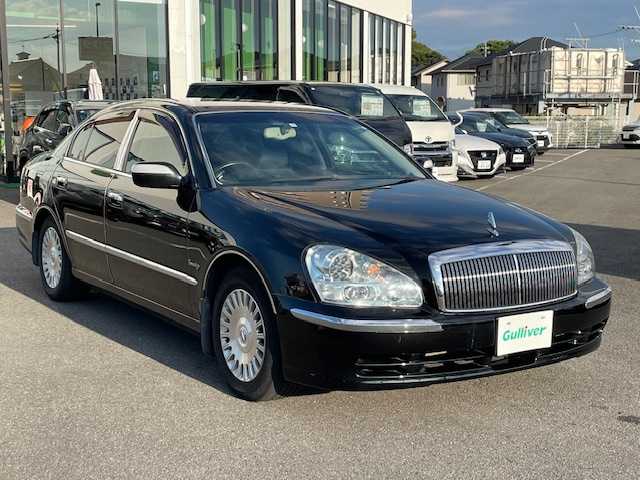 日産 プレジデント ソブリン 長崎県 2005(平17)年 8万km スーパーブラック 純正ナビ（CS/CD）/バックカメラ/ブラックレザーシート/前席パワーシート/D席メモリーシート/全席シートヒーター/クルーズコントロール/ETC