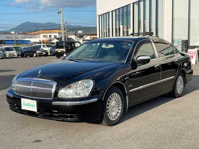 日産 プレジデント ソブリン 長崎県 2005(平17)年 8万km スーパーブラック 純正ナビ（CS/CD）/バックカメラ/ブラックレザーシート/前席パワーシート/D席メモリーシート/全席シートヒーター/クルーズコントロール/ETC