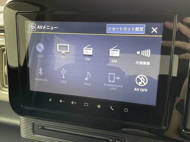 スズキ ワゴンＲ スマイル HYBRID S 鳥取県 2021(令3)年 2.7万km オフブルーメタリック/ホワイト2トーン ・４WD/・スズキ セーフティ サポート/・衝突被害軽減ブレーキ/・誤発進抑制機能、/逸脱警報機能/・純正9インチ　ナビ/・Bluetooth/CD/DVD/USB/フルセグTV/・AndroidAuto/AppleCarPlay/・アラウンドビューモニター/・両側パワースライドドア/・前席シートヒーター/・オートライト/・スマートキー/プッシュスタート/・レーンキープアシスト/・横滑り防止装置/・アイドリングストップ/・ETC