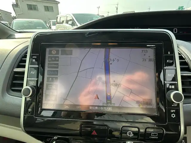 日産 セレナ X 愛知県 2016(平28)年 8.6万km アズライトブルー 純正ナビ/（FM/AM/CD/DVD/BR/BT)/フルセグTV/リヤフリップダウンモニター/アラウンドビューモニター/ビルトインETC/クルーズコントロール/プッシュスタート/アイドリングストップ/両側パワースライドドア/LEDヘッドライト/ドアバイザー/フロアマット/スマートキー/スペアキー/保証書・取説