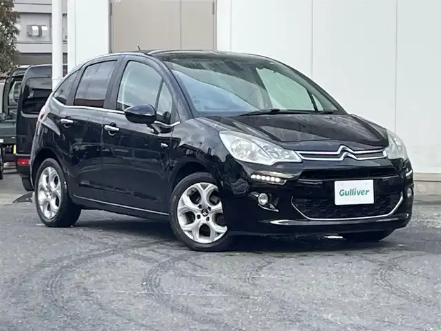 シトロエン Ｃ３ エクスクルーシブ 宮城県 2014(平26)年 6.6万km ノアールペルラネラ 純正オーディオ/FM/AM/CD/純正アルミ夏タイヤ16インチ/社外アルミ冬タイヤ15インチ/MTモード搭載/フロアマット/横滑り防止装置/電動格納ミラー/ETC/前後ドライブレコーダー