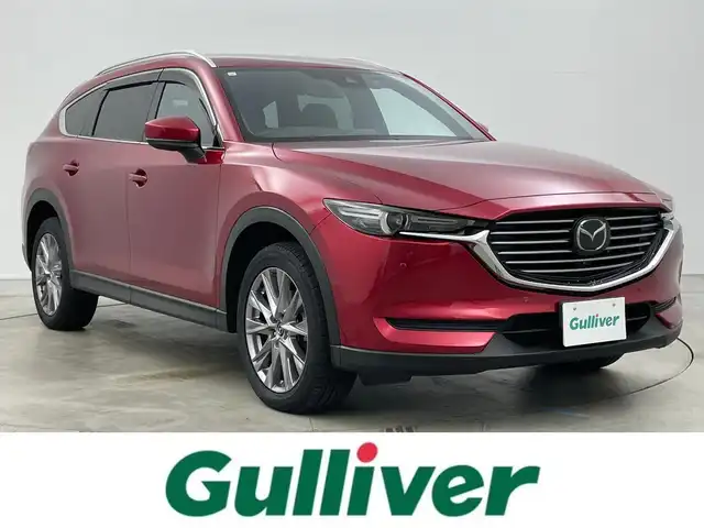 マツダ ＣＸ－８ XD プロアクティブ 岡山県 2019(平31)年 2.9万km ソウルレッドクリスタルM 純正ナビ/地デジ/Bluetooth/CD/DVD/360度ビューモニター/ALPINEフリップダウンモニター/ドライブレコーダー/ETC/パワーバックドア /ルーフレール /衝突被害軽減ブレーキ/レーダークルーズコントロール/ブラインドスポットモニター/ヘッドアップディスプレイ/純正フロアマット/純正19インチアルミホイール/パワーシート/ステアリングヒーター/LEDライト/オートライト /新車保証書/取扱説明書/スペアキー×1