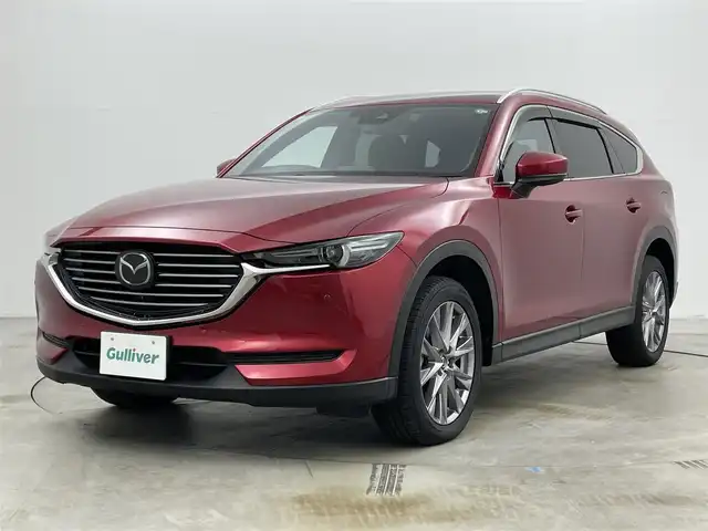 マツダ ＣＸ－８ XD プロアクティブ 岡山県 2019(平31)年 2.9万km ソウルレッドクリスタルM 純正ナビ/地デジ/Bluetooth/CD/DVD/360度ビューモニター/ALPINEフリップダウンモニター/ドライブレコーダー/ETC/パワーバックドア /ルーフレール /衝突被害軽減ブレーキ/レーダークルーズコントロール/ブラインドスポットモニター/ヘッドアップディスプレイ/純正フロアマット/純正19インチアルミホイール/パワーシート/ステアリングヒーター/LEDライト/オートライト /新車保証書/取扱説明書/スペアキー×1