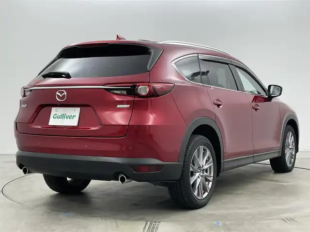 マツダ ＣＸ－８ XD プロアクティブ 岡山県 2019(平31)年 2.9万km ソウルレッドクリスタルM 純正ナビ/地デジ/Bluetooth/CD/DVD/360度ビューモニター/ALPINEフリップダウンモニター/ドライブレコーダー/ETC/パワーバックドア /ルーフレール /衝突被害軽減ブレーキ/レーダークルーズコントロール/ブラインドスポットモニター/ヘッドアップディスプレイ/純正フロアマット/純正19インチアルミホイール/パワーシート/ステアリングヒーター/LEDライト/オートライト /新車保証書/取扱説明書/スペアキー×1