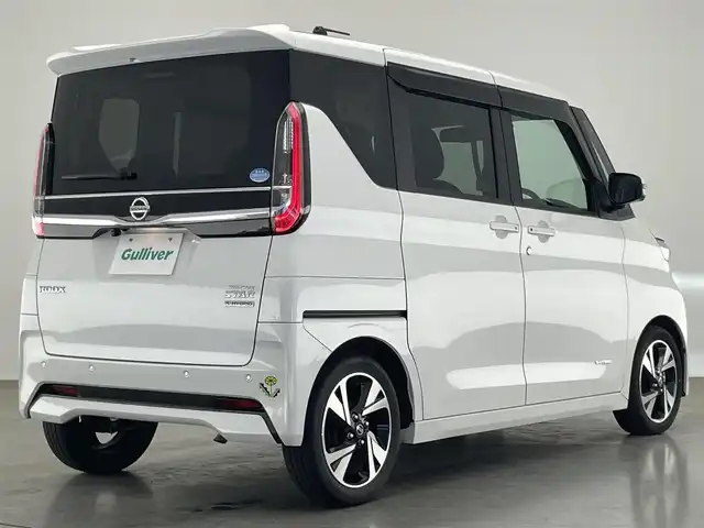 日産 ルークス ハイウェイスター Gターボ 愛知県 2021(令3)年 6.2万km ホワイトパール 純正９型ナビ　フルセグＴＶ　Ｂｌｕｅｔｏｏｔｈ　全方位カメラ　純正ドライブレコーダー　ＥＴＣ　エマージェンシーブレーキ　衝突軽減　車線逸脱　コーナーセンサー　リアシェード　ＬＥＤオートライト　禁煙車
