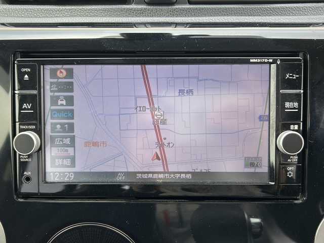 日産 デイズ ハイウェイスターX 茨城県 2017(平29)年 1.3万km オーシャンブルーP 純正SDナビ[MM317D-W]/（CD・DVD・BT・フルセグTV）/CDユニット[HS-C5982A]/衝突被害軽減システム/スマートキー/エンジンスタートボタン/アイドリングストップ/純正14インチアルミホイール/純正キセノンヘッドライト/オートライト/ハイビーム/フルフラットシート/アレンジシート/電動格納ミラー/フロントフォグランプ/ABS/横滑り防止機能