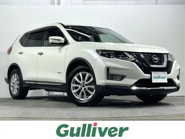 日産 エクストレイル ハイブリッド 20X 大阪府 2019(令1)年 4.6万km ブリリアントホワイトパール 純正ナビ　アラウンドビューモニター　Bluetooth　フルセグTV DVD再生　エマージェンシーブレーキー 電動リアゲート　デジタルインナーミラー　ドライブレコーダー　カプロンシート　オートライト　LEDヘッドライト　助手席スライドアップシート インテリジェントキー