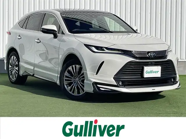 トヨタ ハリアー Z レザーパッケージ 香川県 2021(令3)年 4.9万km ホワイトパールクリスタルシャイン トヨタセーフティーセンス/・プリクラッシュ/・レーントレーシングアシスト/調光パノラマルーフ/モデリスタエアロ/純正12.3型ナビ/パノラミックビューモニター/JBLサウンド/レザーシート/シートヒーター/ベンチレーション/パワーシート/革巻きステアリング/ステアリングヒーター/ステアリングリモコン/レーダークルーズコントロール/LEDヘッドライト/LEDフォグライト/パワーバックドア/デジタルインナーミラー/BSM/HUD/スマートキー/プッシュスタート