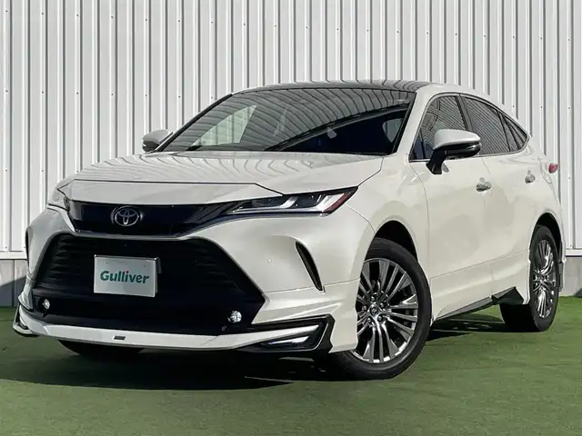 トヨタ ハリアー Z レザーパッケージ 香川県 2021(令3)年 4.9万km ホワイトパールクリスタルシャイン トヨタセーフティーセンス/・プリクラッシュ/・レーントレーシングアシスト/調光パノラマルーフ/モデリスタエアロ/純正12.3型ナビ/パノラミックビューモニター/JBLサウンド/レザーシート/シートヒーター/ベンチレーション/パワーシート/革巻きステアリング/ステアリングヒーター/ステアリングリモコン/レーダークルーズコントロール/LEDヘッドライト/LEDフォグライト/パワーバックドア/デジタルインナーミラー/BSM/HUD/スマートキー/プッシュスタート