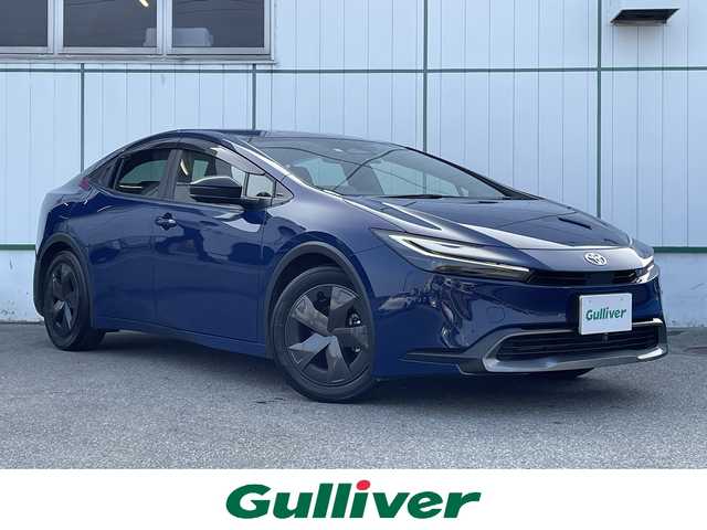 トヨタ プリウス U 山梨県 2023(令5)年 2.7万km ダークブルー 純正ディスプレイオーディオ/Bluetooth接続/フルセグTV/全方位カメラ/ETC/前後ドライブレコーダー/衝突被害軽減システム/レーンキープアシスト/レーダークルーズコントロール/スペアキー1本/保証書