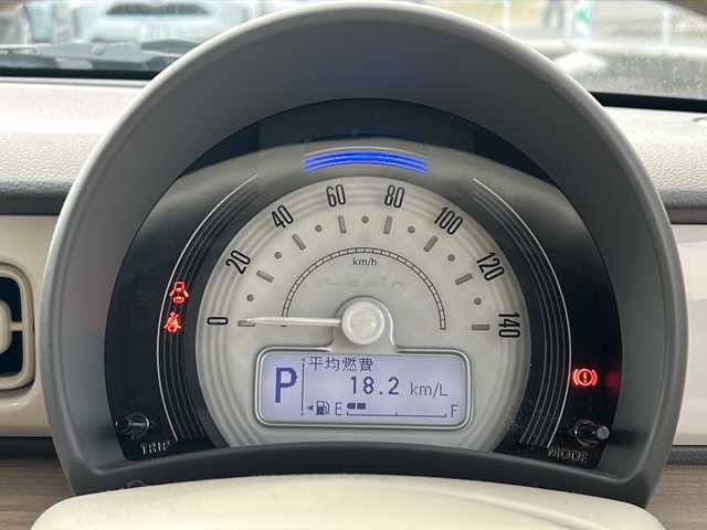 スズキ ラパン X 愛知県 2016(平28)年 6.7万km フレンチミントパールメタリック /ワンオーナー//社外ナビ/フルセグTV//Bluetooth//DVD/CD//プッシュスタート//運転席シートヒーター//レーダーブレーキサポート//ESP//アイドリングストップ//誤発進抑制機能//HIDオートライト//電動格納ウィンカーミラー//純正フロアマット//純正ドアバイザー//純正14インチアルミ//新車保証書/取扱説明書/・登録時６６７５１ｋｍ/・車検R9年７月２４日まで