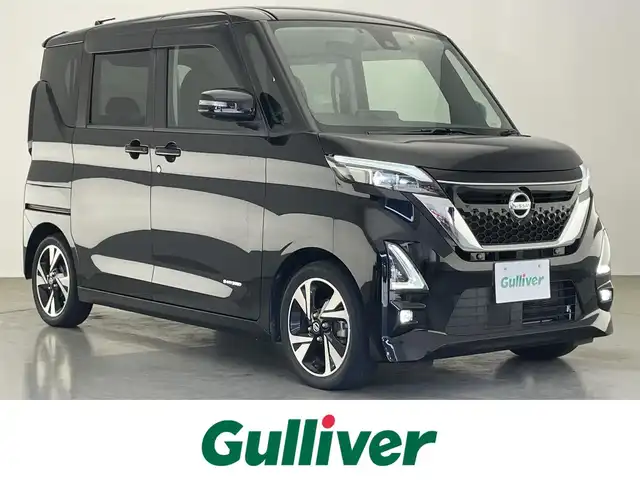 日産 ルークス HWS Gターボ プロパイロットED 愛知県 2020(令2)年 5.6万km ブラック 純正９型ナビ　フルセグＴＶ　Ｂｌｕｅｔｏｏｔｈ　プロパイロット　全方位カメラ　ハンズフリー両側パワスラ　ＬＥＤオートライト　コーナーセンサー　ＥＴＣ　エマージェンシーブレーキ　衝突軽減　フォグ　禁煙車