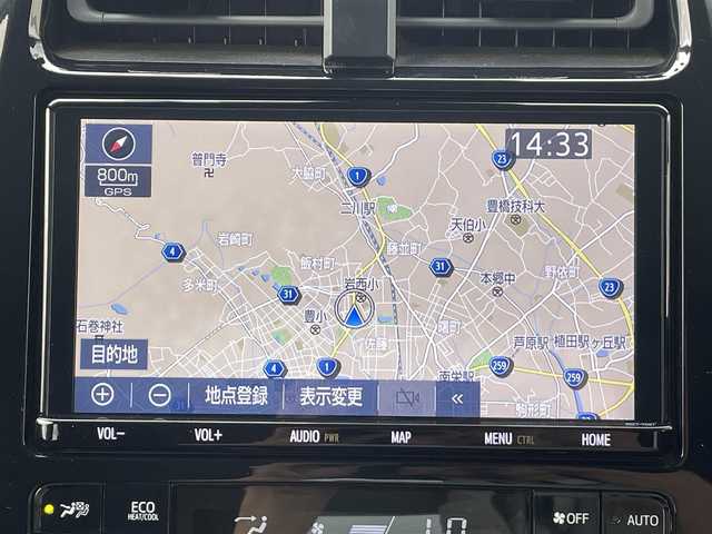 トヨタ プリウス Sセーフティプラス 愛知県 2018(平30)年 6.7万km スティールブロンドM ・純正19インチT-Connectナビ/・フルセグTV/・CD/DVD再生/・Bluetooth接続/・ミュージックサーバー（SD録音）/・ETC（新セキュリティ対応）/・バックカメラ/・コーナーセンサー/・純正15インチアルミホイール/・LEDヘッドライト/・オートマチックハイビーム/・衝突軽減ブレーキ/・レーンキープアシスト/・アダプティブクルーズコントロール/・スマートキー/・プッシュスタート/・純正フロアマット/・純正ドライブレコーダー