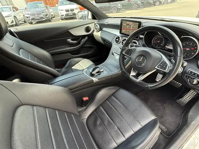 メルセデス・ベンツ Ｃ１８０ クーペ スポーツ 静岡県 2016(平28)年 4.7万km ポーラホワイト レザーシート/BSM/COMANDシステム/(CD/DVD/BT/フルセグ)/衝突被害軽減システム/バックカメラ/ACC/LKA/パーキングアシスト/キーレスゴー/ETC/ドライブレコーダー/純正フロアマット/純正18インチアルミホイール