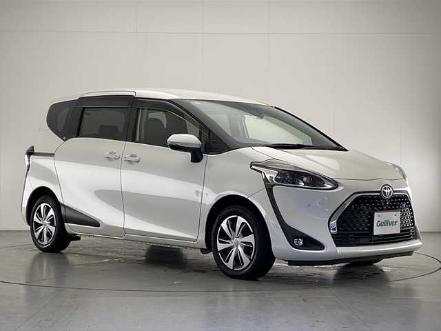 トヨタ シエンタ G クエロ 宮崎県 2019(令1)年 3.5万km ホワイトパールクリスタルシャイン 禁煙車/ワンオーナー/トヨタセーフティセンス/社外SDナビTV/(フルセグTV/CD/DVD/Bluetooth)/社外リアフリップダウンモニター/社外バックカメラ/社外前後ドライブレコーダー/純正LEDオートライト/純正LEDフォグランプ/純正フロアマット/コーナーセンサー/両側電動スライドドア/オートマチックハイビーム/ステアリングスイッチ/ハーフレザーシート/ETC/スマートキー/プッシュエンジンスタート