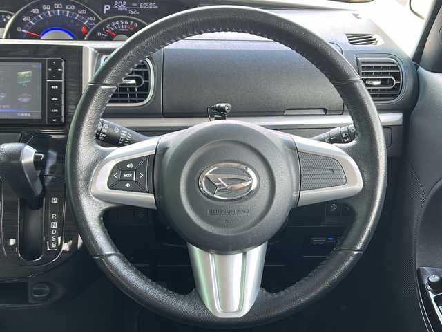 ダイハツ タント カスタム RS トップED SA 茨城県 2015(平27)年 6.1万km ナイトシャドーパープルクリスタルM スマートアシスト/Panasonicメモリナビ/BT/CD/DVD/ipod/MD/バックカメラ/両側パワースライドドア/LEDヘッドライト/オートライト/ハーフレザーシート/純正15インチアルミホイール/純正フロアマット/スマートキー/ETC/横滑り防止装置/レーンキープアシスト/盗難防止装置/衝突被害軽減システム/禁煙車