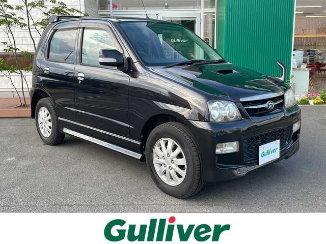 ダイハツ テリオス キッド カスタム メモリアルED 青森県 2010(平22)年 4.2万km ブラックマイカメタリック 4WD・ターボ/純正CDオーディオ/キーレスキー/純正エアロパーツ/フォグランプ/ウインカーミラー/ライトレベライザー/純正フロアマット/純正15インチアルミホイール/スペアキー