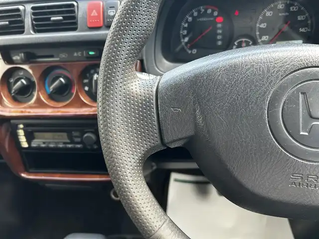 ホンダ バモス ホビオ M 和歌山県 2005(平17)年 10.4万km プレミアムホワイトパール 社外レザー調シートカバー/社外LEDヘッドライト/純正CD/キーレス