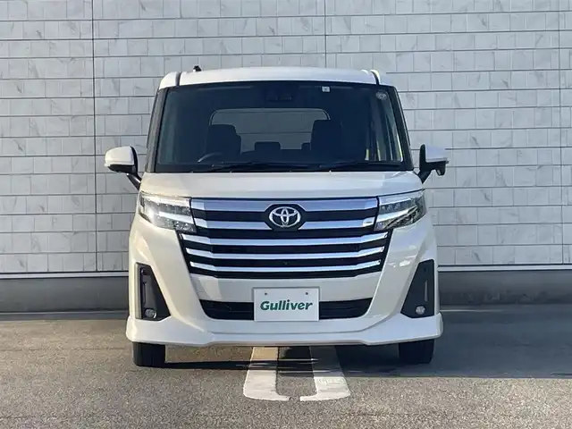 トヨタ ルーミー カスタムG 福岡県 2023(令5)年 1万km パールホワイトⅢ 純正7型SDナビ(フルセグTV/CD/TV/BT)/トヨタセーフティ/全方位/コーナーセンサー/両側パワスラ/ドラレコ/クルコン/ETC/シートヒーター/USB/純正アルミホイール/純正LED/純正フロアマット/スマートキー/プッシュスタート/スペアキー