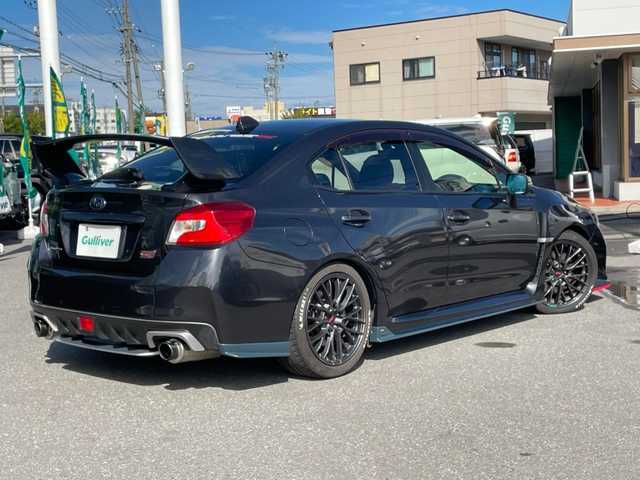 スバル ＷＲＸ ＳＴＩ STI 長野県 2016(平28)年 4万km ダークグレーメタリック 社外ナビ/6速MT/バックカメラ/プッシュスタート/ETC/オートライト/オートマチックハイビーム/ダウンヒルアシストコントロール/LEDヘッドライト/純正フロアマット/ドアバイザー/ローダウン/STIフルエアロパーツ/アンチグレアドアミラー/社外エアークリーナーHKS/社外タワーバーHKS/社外マフラーHKS/ドアモール、トランクスポイラー色あせ有