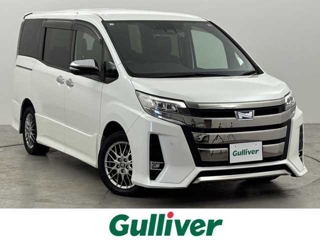 トヨタ ノア ハイブリッド Si ダブルバイビーⅢ 福岡県 2020(令2)年 6.9万km ホワイトパールクリスタルシャイン ワンオーナー　/純正ナビ／フルセグＴＶ　/バックカメラ　/クルーズコントロール　/コーナーセンサー　/衝突軽減　/レーンキープ　/アクセル踏み間違い防止　/両側電動スライドドア　/ハーフレザー　/シートヒーター　/ＬＥＤ