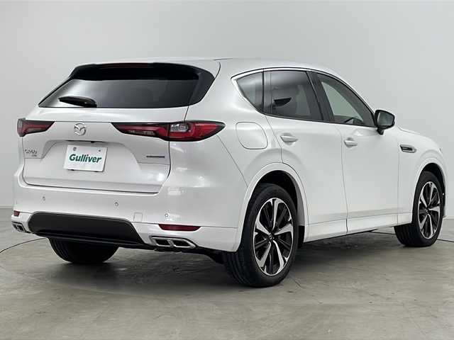 マツダ ＣＸ－６０ ＰＨＥＶ エクスクルーシブモダン 道央・札幌 2023(令5)年 1.2万km ロジウムホワイトプレミアムメタリック ・4WD/・PHEV/・寒冷地仕様/・純正SDナビ&フルセグTV&DVD&BT&AppleCarPlay&AndroidAuto/・スマートブレーキサポート/・レーンキープアシスト/・誤発進抑制制御機能/・標識認識システム/・ブラインドスポットモニター/・パーキングセンサー/・クルーズコントロール/・全方位カメラ/・ヘッドアップディスプレイ/・アルパインフリップダウンモニター/・BOSEサウンドシステム/・純正ドライブレコーダー/・パワーバックドア/・レザーシート/・パワーシート/・エアシート/・シートヒーター/・ミラーヒーター/・ハンドルヒーター/・革巻きステアリング/・パドルシフト/・ステアリングスイッチ/・オートワイパー/・フロントワイパーデアイサー/・置くだけ充電/・AC100V/・ビルトインETC/・オートマチックハイビーム/・オートライト/・LEDヘッドライト/・Mi DRIVE/・ダウンヒルアシストコントロール/・横滑り防止/・プッシュスタート/・スマートキー