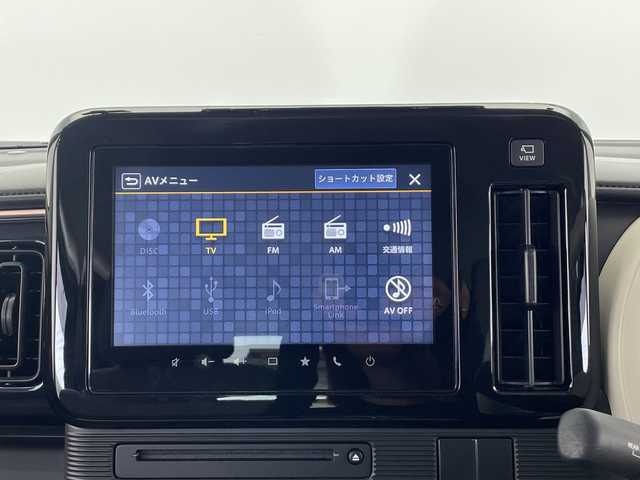 スズキ ワゴンＲ スマイル HYBRID X 栃木県 2022(令4)年 0.4万km フェニックスレッドパール/ブルーイッシュブラックパール 純正メモリナビ/　（CD/DVD/フルセグTV/Bluetooth）/バックカメラ/全方位カメラ/スズキセーフティサポート/・デュアルカメラブレーキサポート/・誤発進抑制機能/・車線逸脱抑制機能/・車線逸脱警報機能/・ふらつき警報機能/・先行車発進お知らせ機能/・標識認識機能/・ハイビームアシスト/ETC/ドライブレコーダー/両側パワースライドドア/バックソナー/純正フロアマット/禁煙車