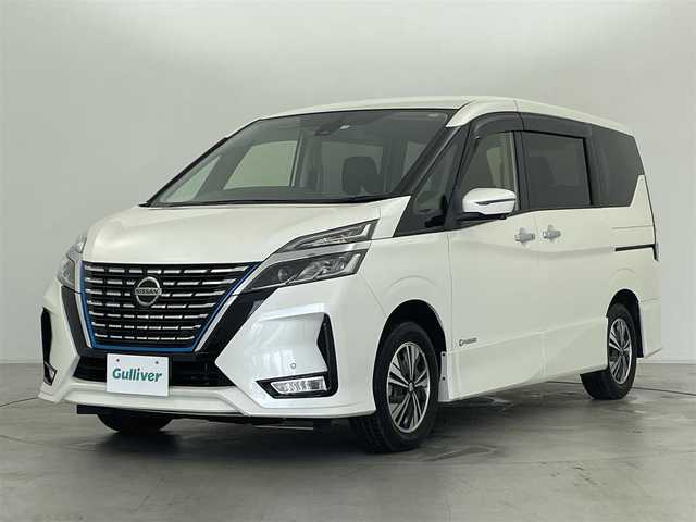 日産 セレナ e－パワー ハイウェイスター V 群馬県 2019(令1)年 7.1万km ブリリアントホワイトパール 純正10インチナビ(MM519D-L)/AM/FM/CD/DVD/Blu-ray/BT/フルセグ/ビルトインETC/純正前方ドライブレコーダー/インテリジェントアラウンドビューモニター/プロパイロット/ハンズフリーオートスライドドア/インテリジェント エマージェンシーブレーキ/インテリジェント FCW（前方衝突予測警報）/インテリジェント LI（車線逸脱防止支援システム）/LDW（車線逸脱警報）/インテリジェント BSI（後側方衝突防止支援システム）/BSW（後側方車両検知警報）/RCTA（後退時車両検知警報）/踏み間違い衝突防止アシスト/標識検知機能/車両接近通報装置/フロント&バックソナー/LEDヘッドライト/スマートキー/プッシュスタート/電動パーキングブレーキ/オートブレーキホールド