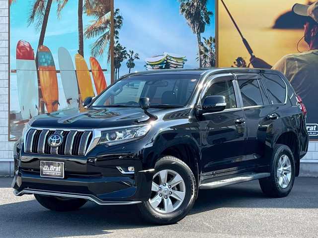 トヨタ ランドクルーザー プラド TX Lパッケージ 宮崎県 2018(平30)年 5.4万km 黒 社外SDナビ　/フルセグ　/バックカメラ　/ETC　/ドラレコ　/レザーシート　/クルコン　/サンルーフ　/衝突被害軽減ブレーキ　/横滑り防止　/レーンキープ　/純正ドアバイザー　/フォグランプ　/LED　/Bluetooth　/サイドステップ